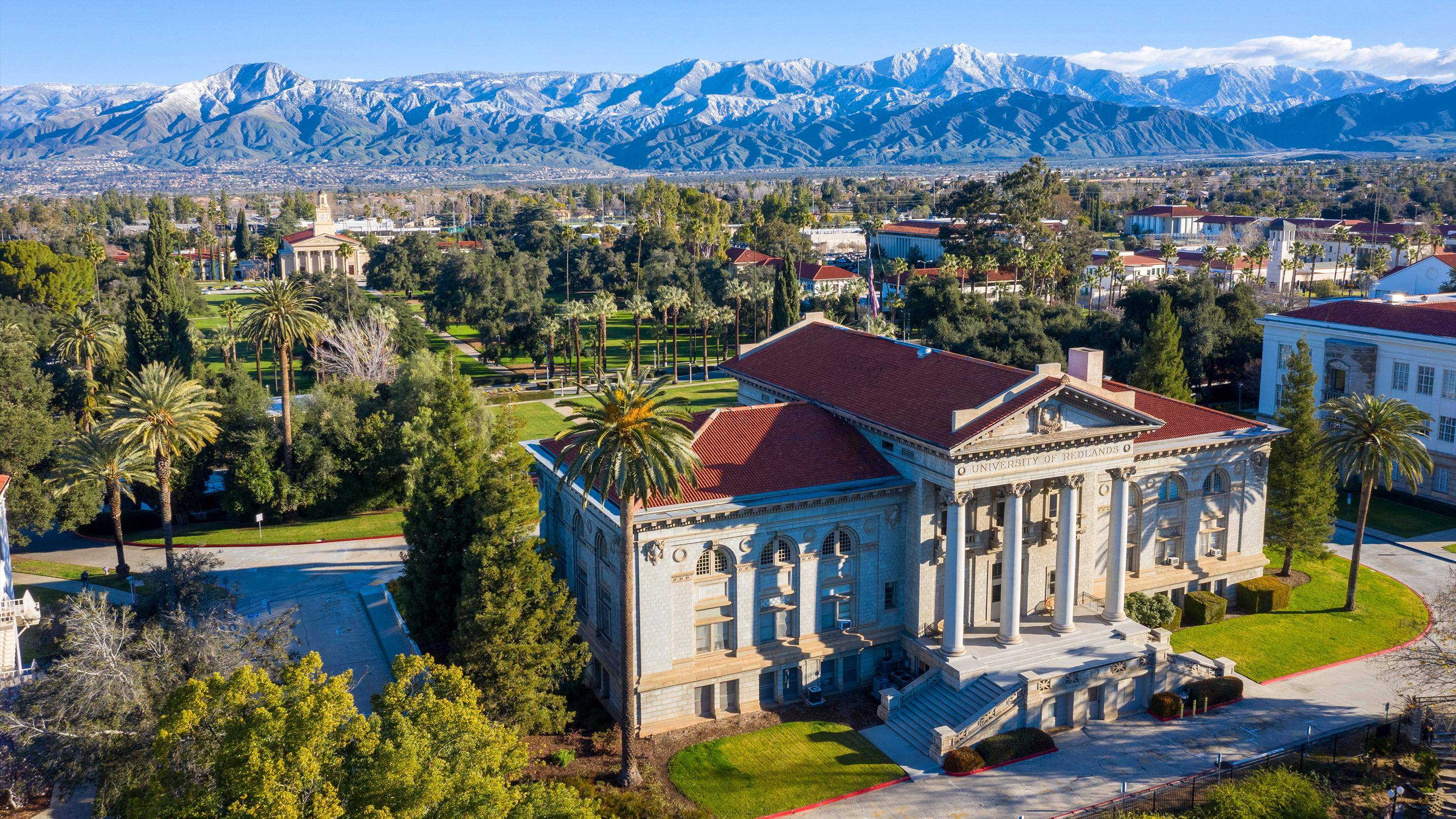 Media masthead -University of Redlands main campus