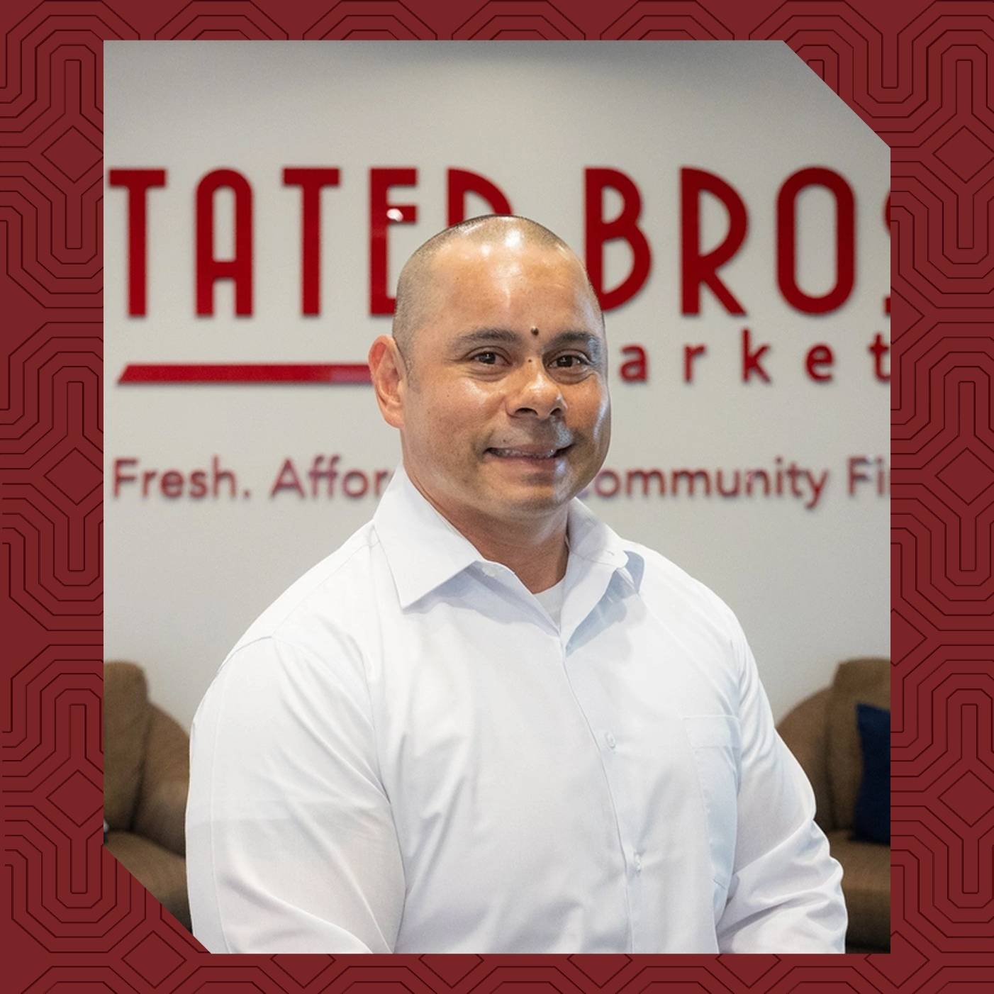 a man in a white shirt