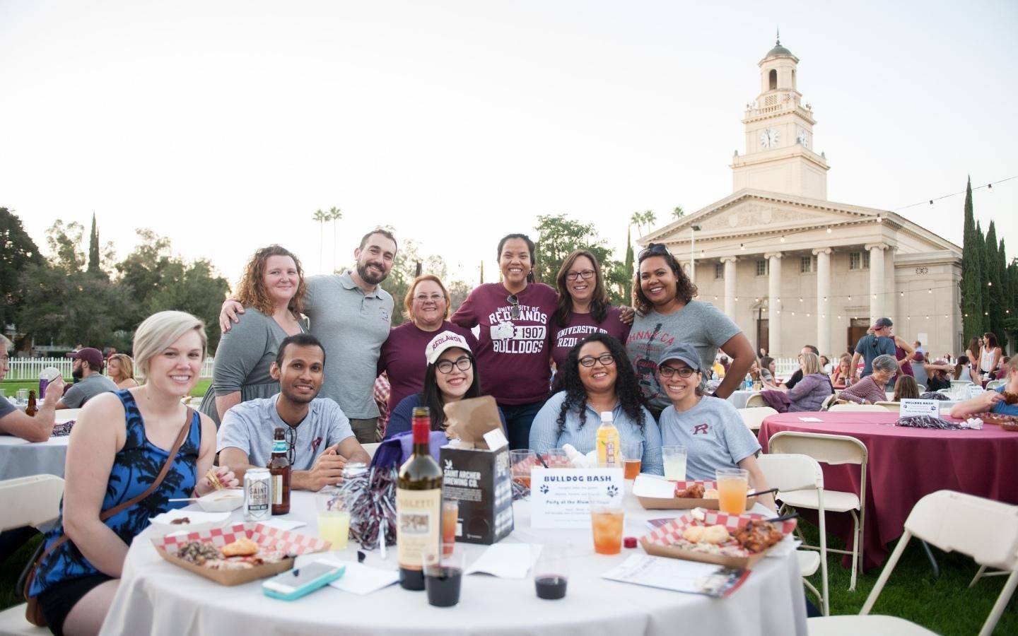 AR - Homecoming past event - dinner in the quad