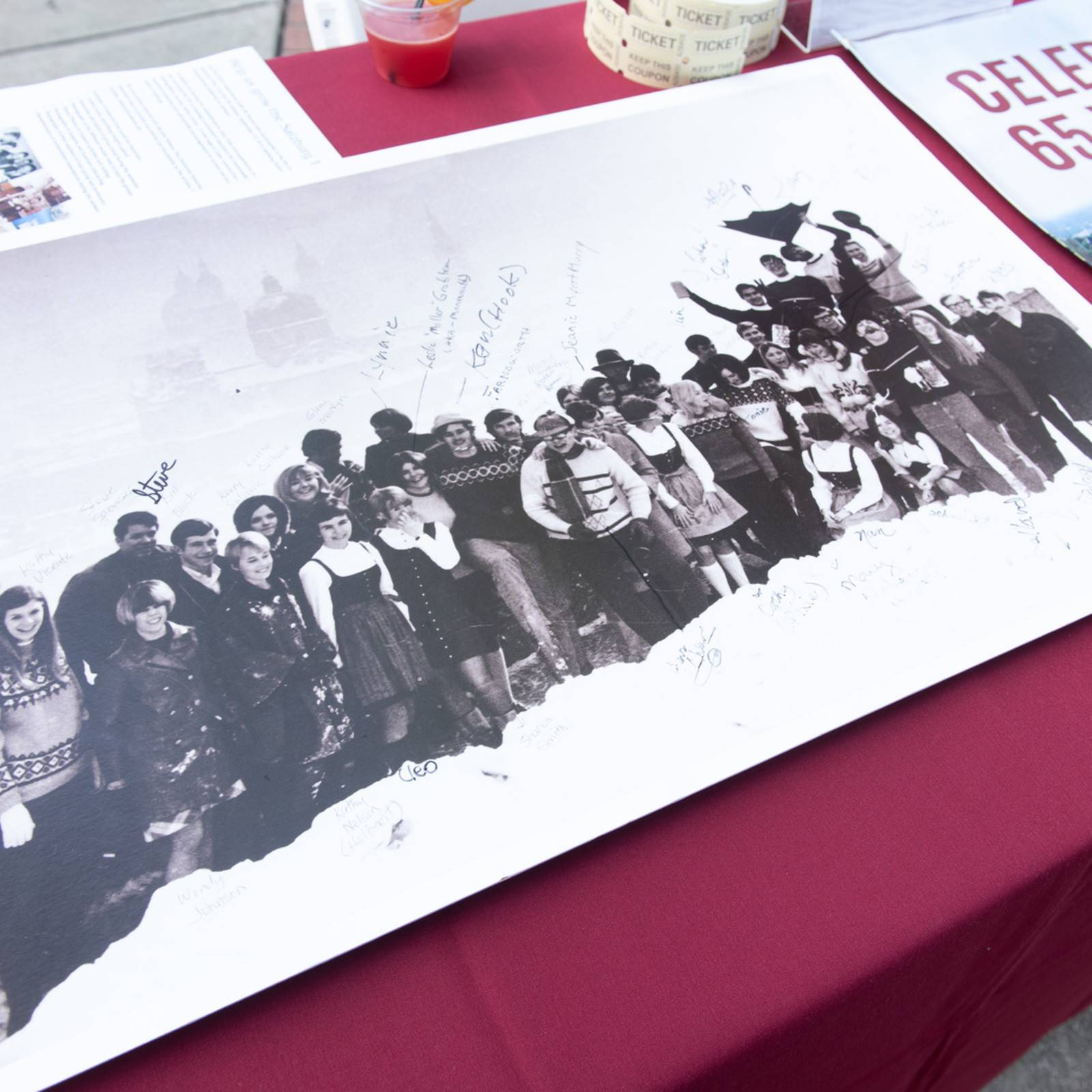 a black and white photo of a group of people