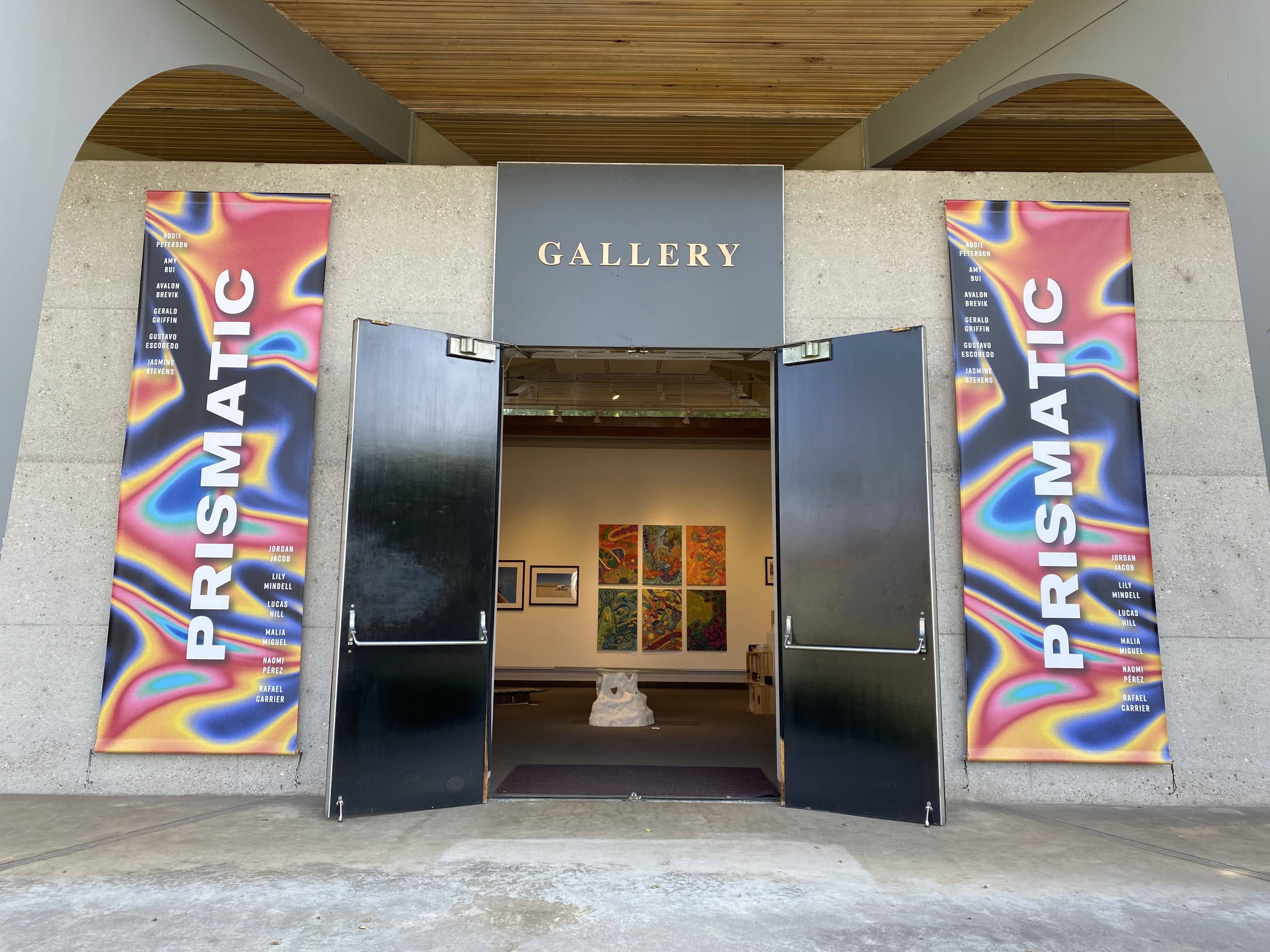 a door to a gallery
