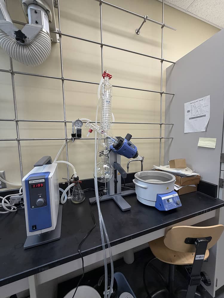 a laboratory equipment on a table