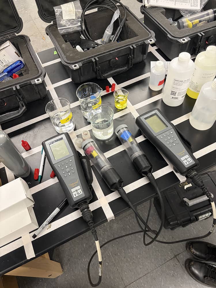 a table with different objects on it