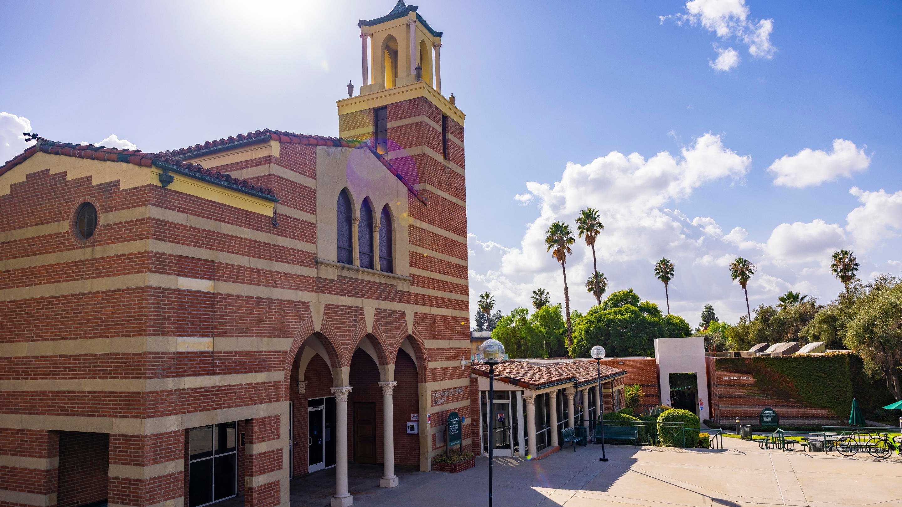 a building with a bell tower