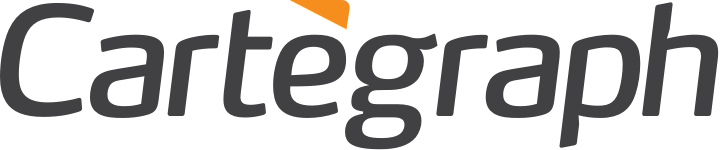 a logo with a yellow arrow