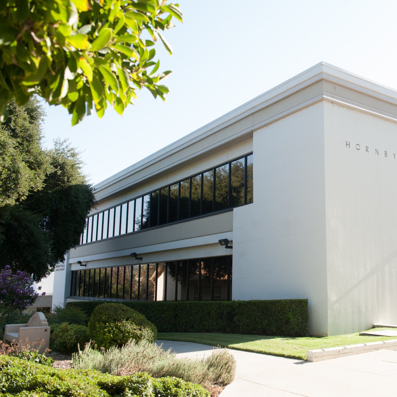 a building with a sign on the side