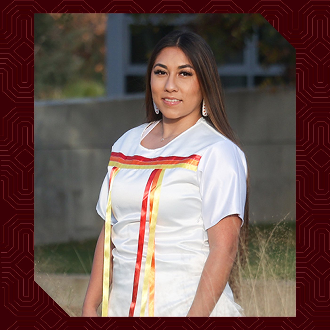 a woman in a white dress
