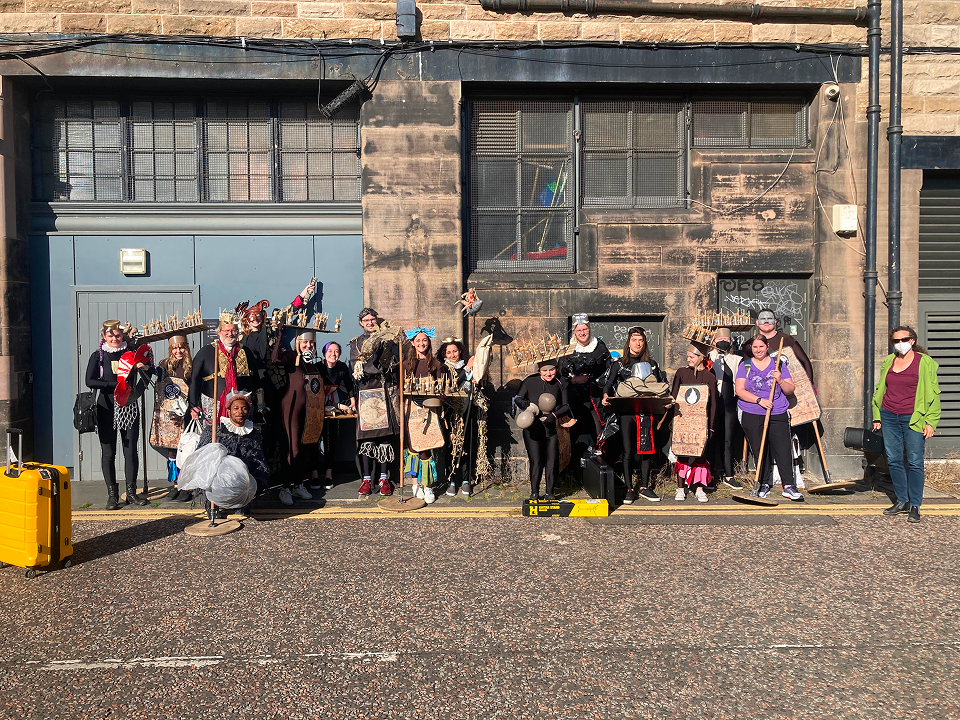 a group of people in clothing